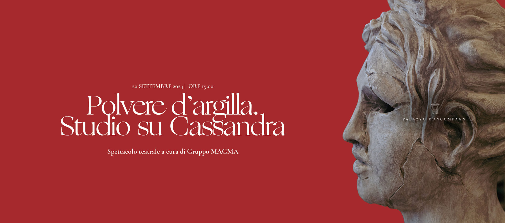 <p>20 settembre 2024, ore 19.00</p>
<h2>Polvere d’argilla. Studio su Cassandra</h2>
