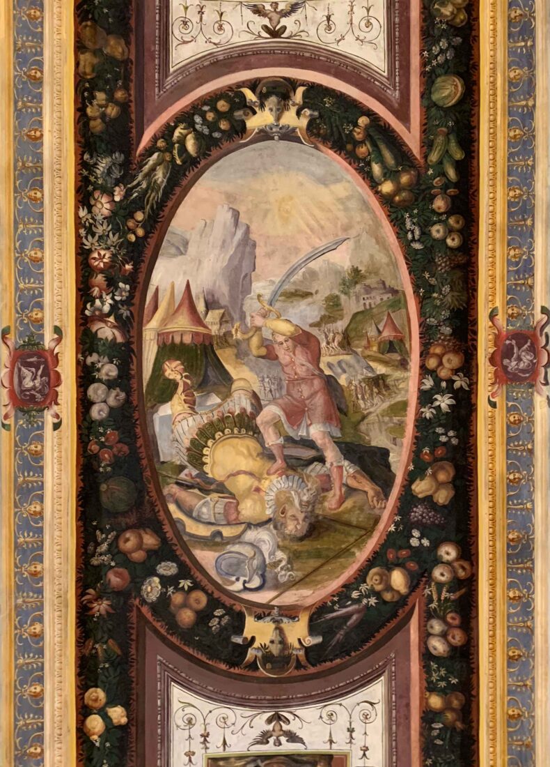 dettaglio affresco sala del papa