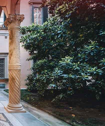 loggia e magnolia di palazzo boncompagni