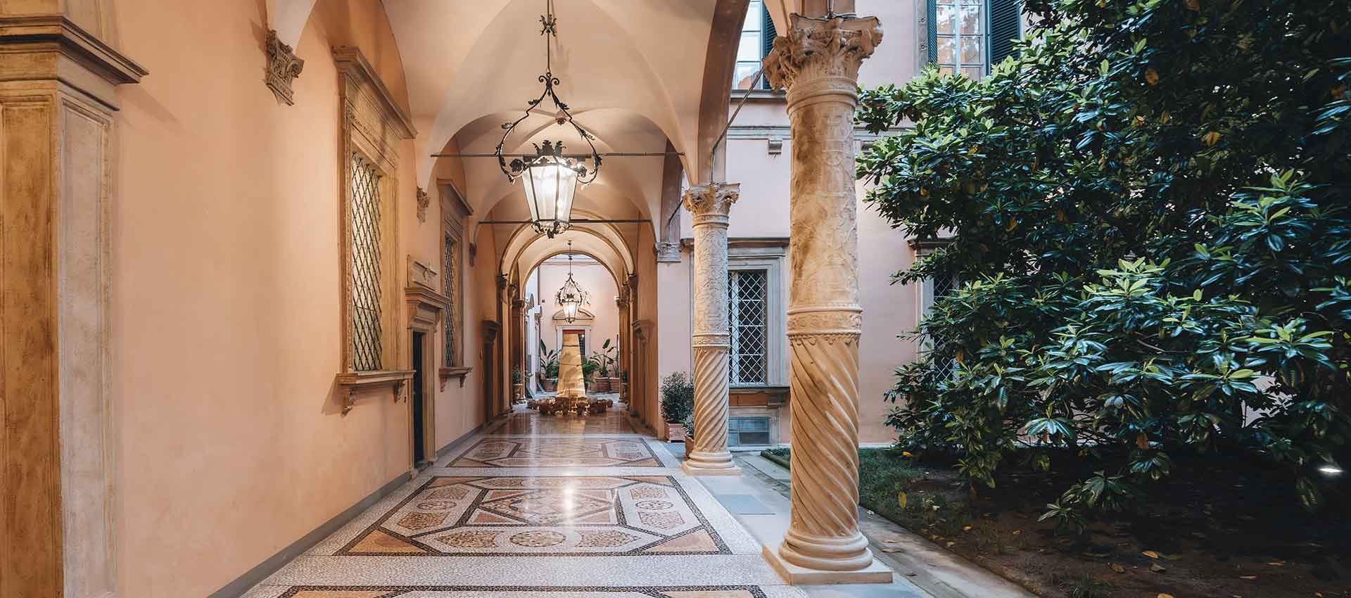 loggia e magnolia di palazzo boncompagni