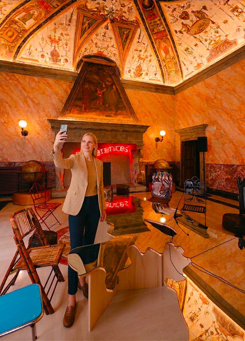 tavolo love difference, pistoletto