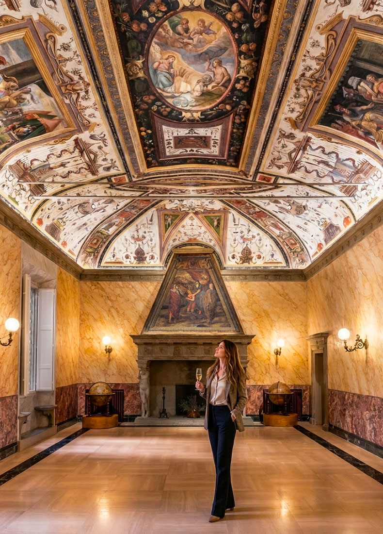 aperitivo sala del papa